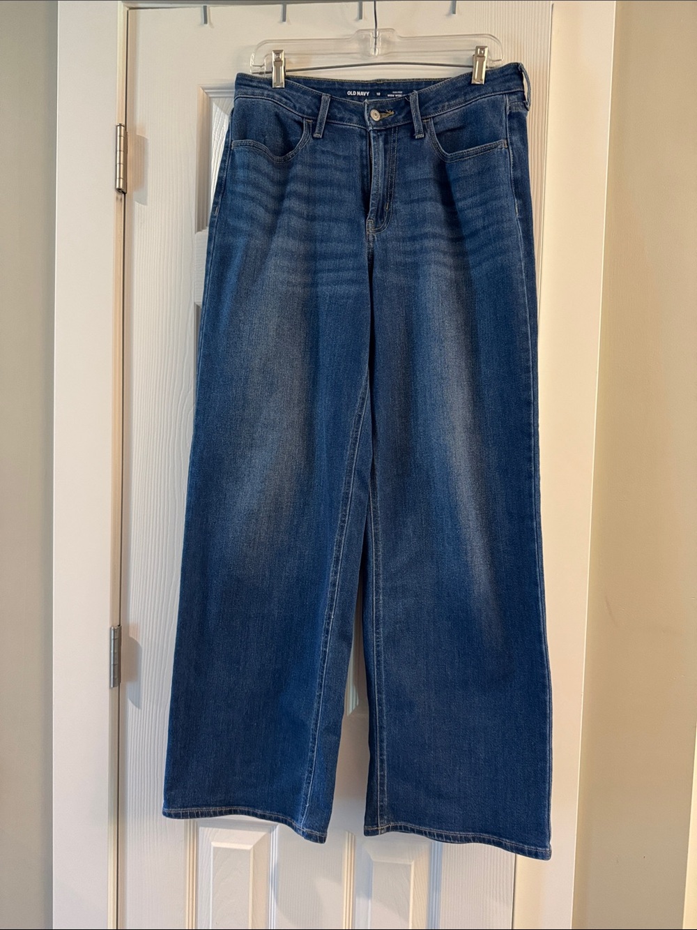 Old Navy Women's Dark Blue Wide Leg Jeans